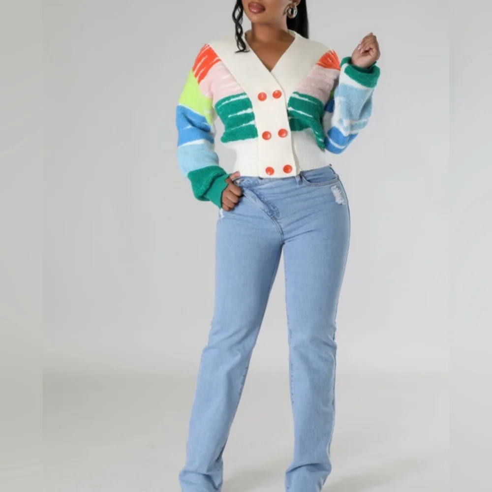 JOYFUL COLORBLOCK CARDIGAN - Picture 4 of 5